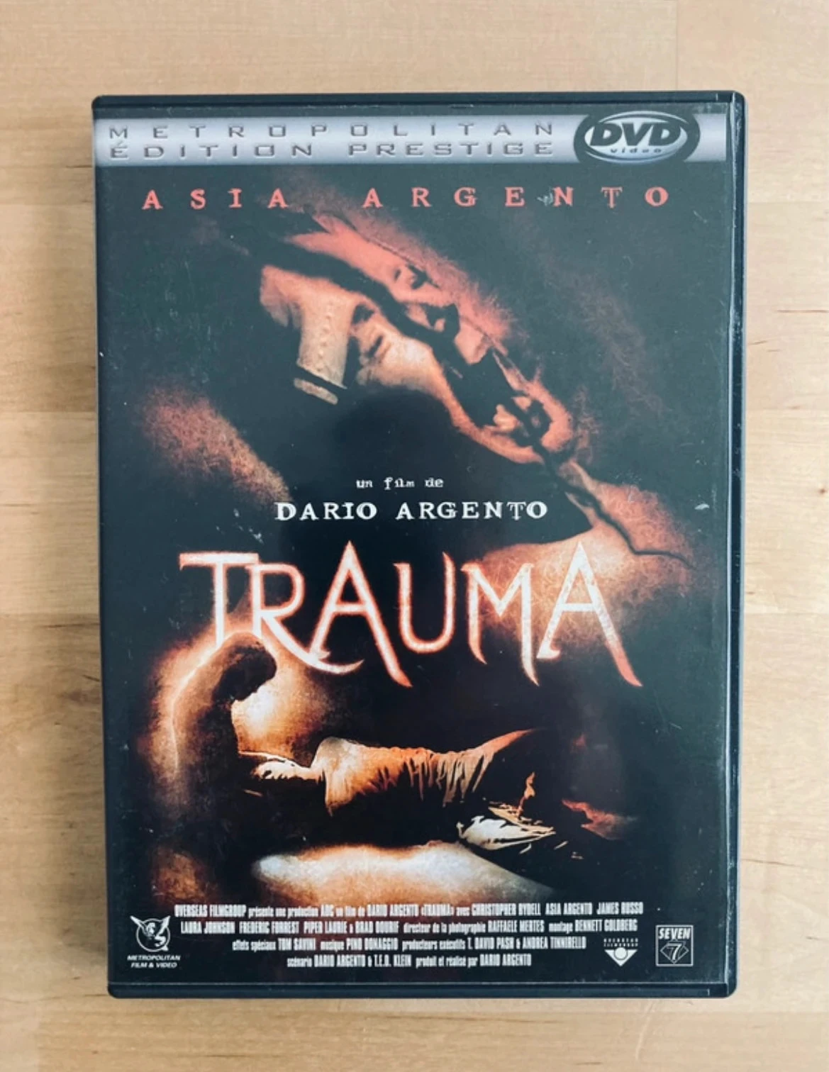 DVD Trauma de Dario Argento édition prestige.